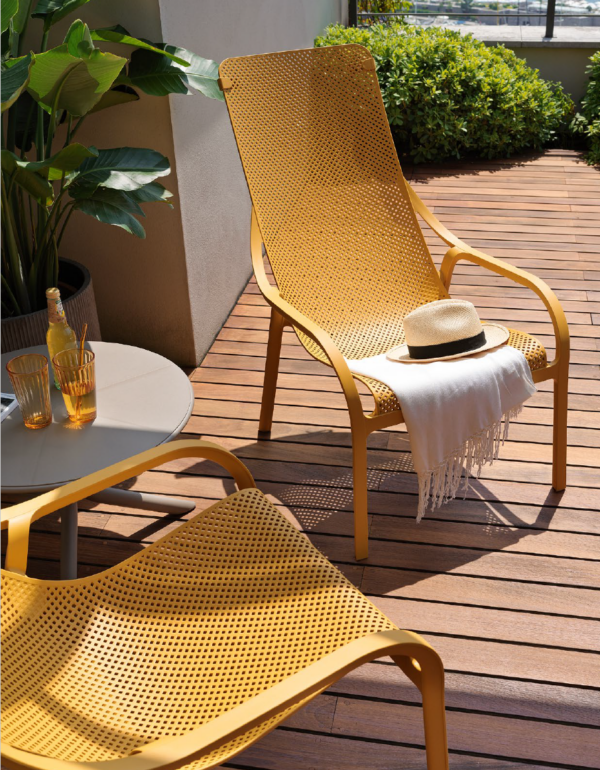 Fauteuil Net lounge + appui tête – Image 7